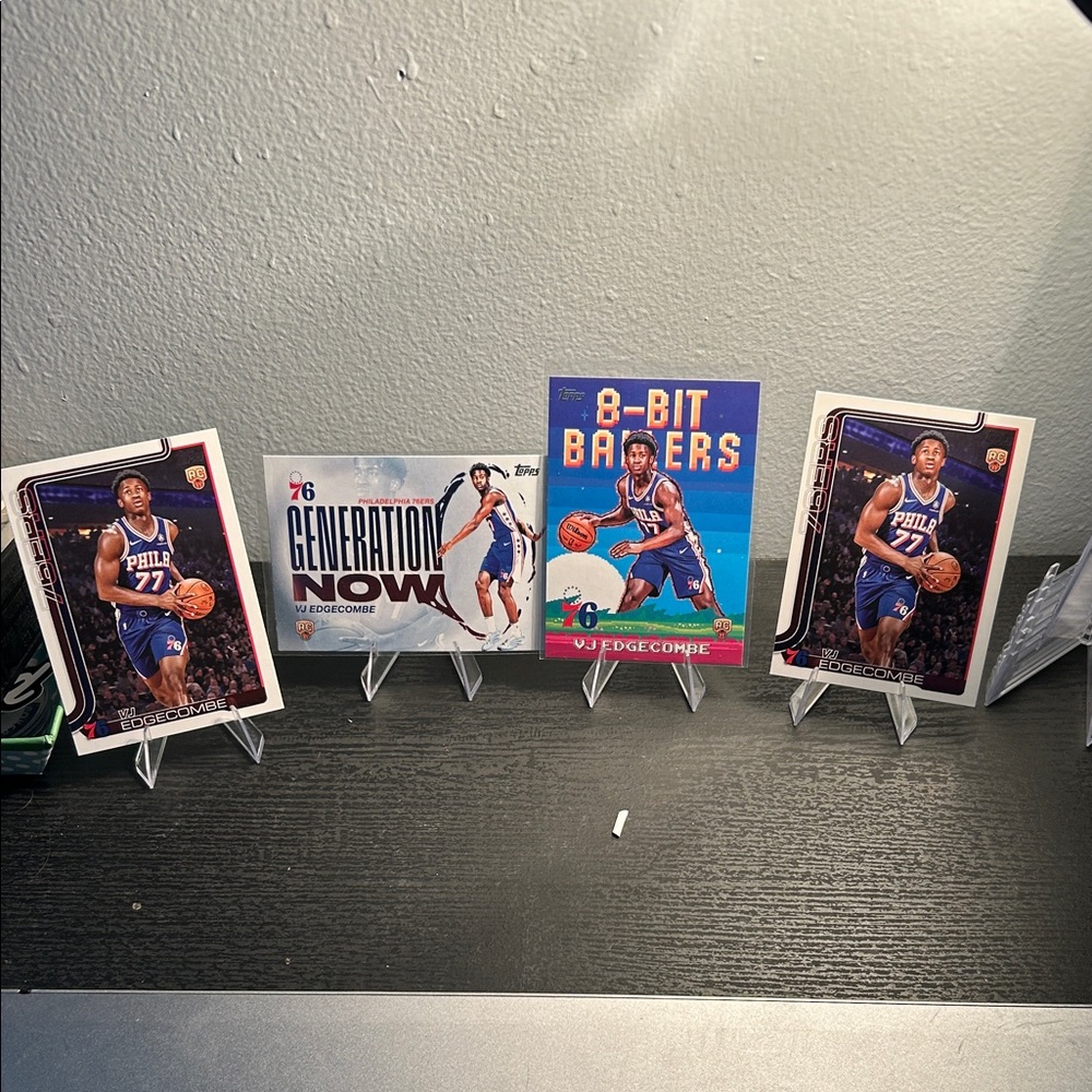 Topps VJ Edgecombe Philadelphia 76ers rookie card lot NBA Topps